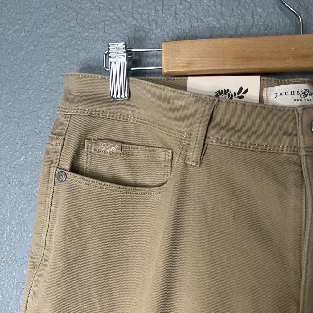 NWT Women's JACHS Girlfriend Tan Straight Leg Ankle Pant Size 8 - Picture 4 of 7